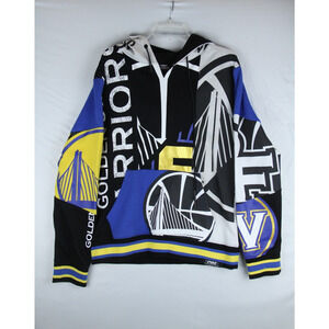 Pro Standard Golden State Warriors Hoodie Mens Large All Over Print Sweatshirt